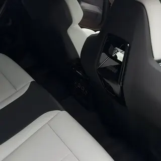 White leather interior cleaned and conditioned Porter's Car Detailing Loughborough
