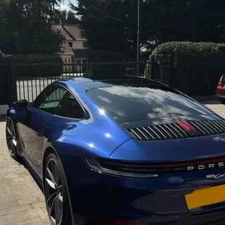 Rear of blue Porsche 911 detailed by Porter's Car Detailing Leicestershire