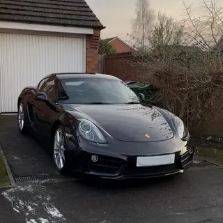 Black Porsche Cayman valeted by Porter's Car Detailing Loughborough