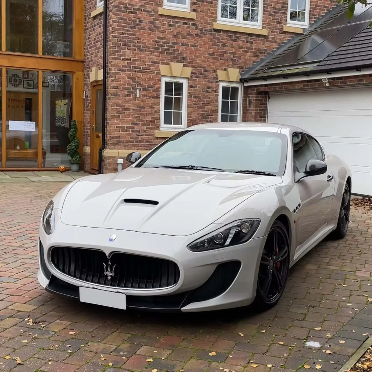 White Maserati GranTurismo detailed by Porter's Car Detailing Loughborough