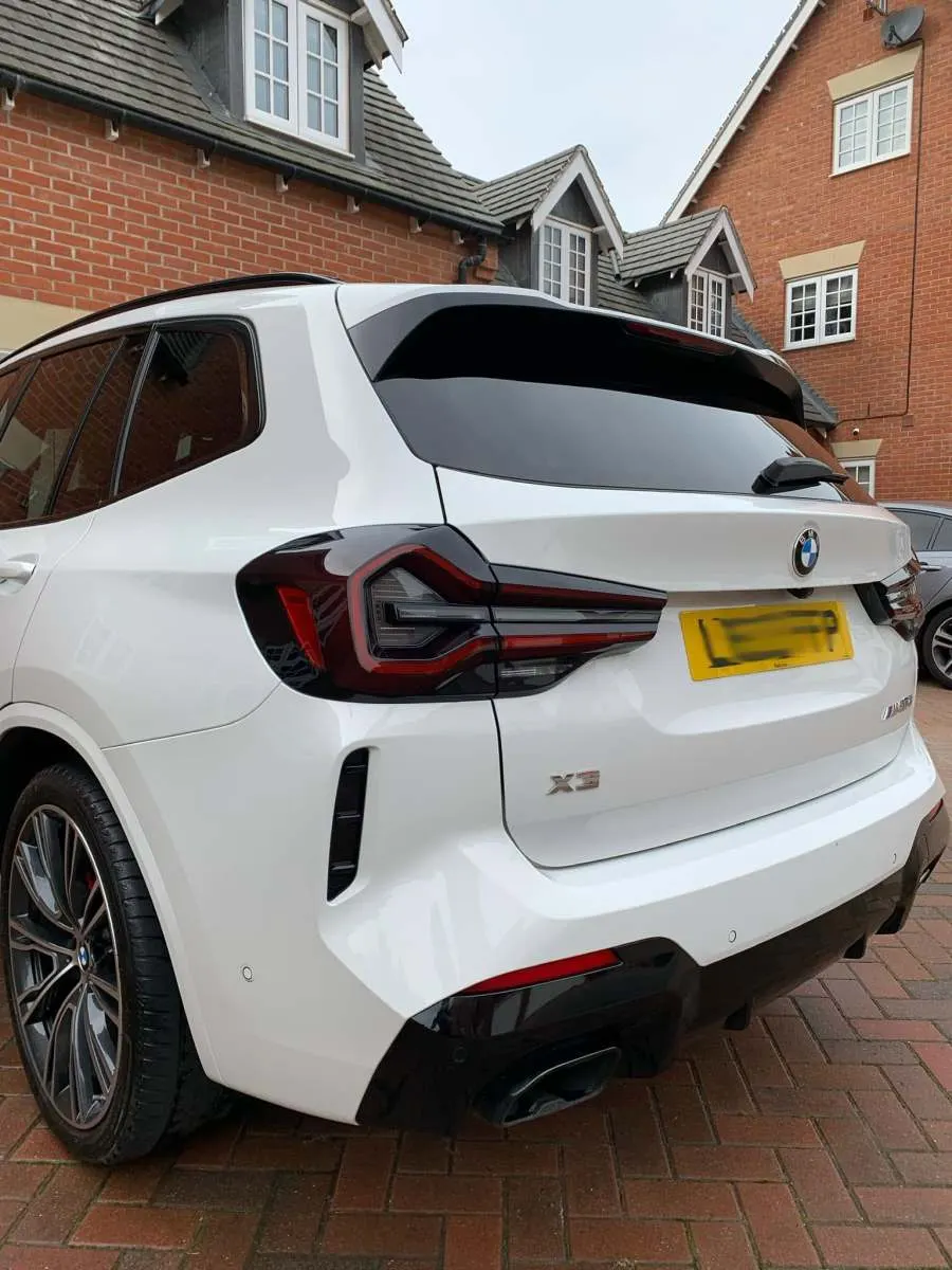 White BMW X3 rear quarter detailed by Porter's Car Detailing Loughborough