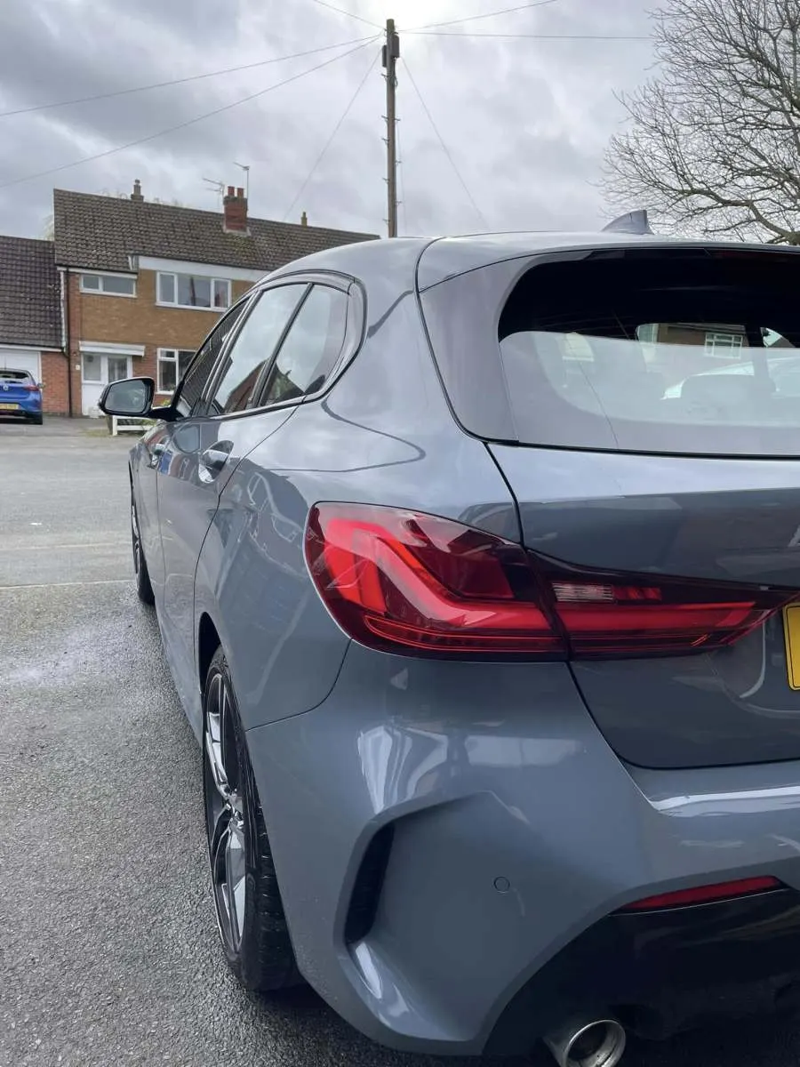 Grey saloon rear after machine polish Porter's Car Detailing Leicestershire