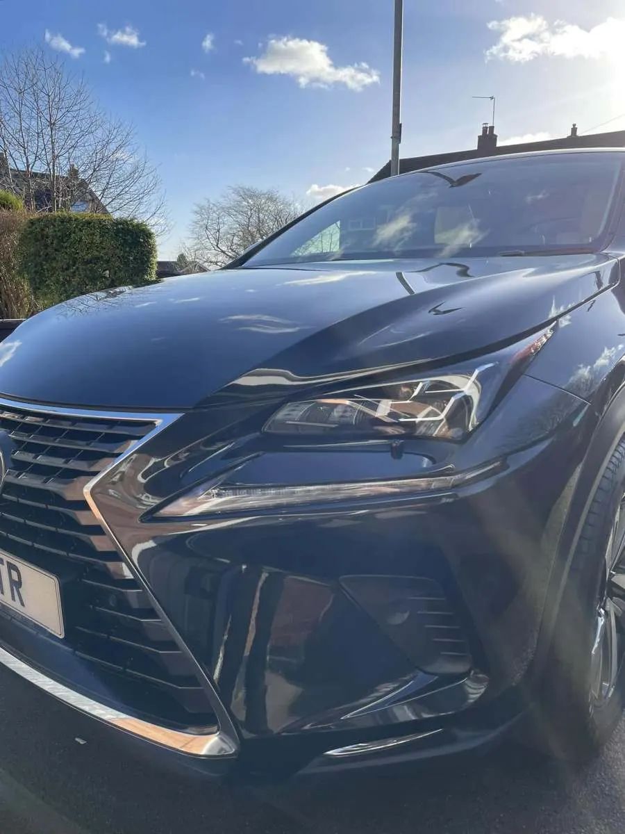 Dark blue Lexus saloon detailed by Porter's Car Detailing Leicestershire