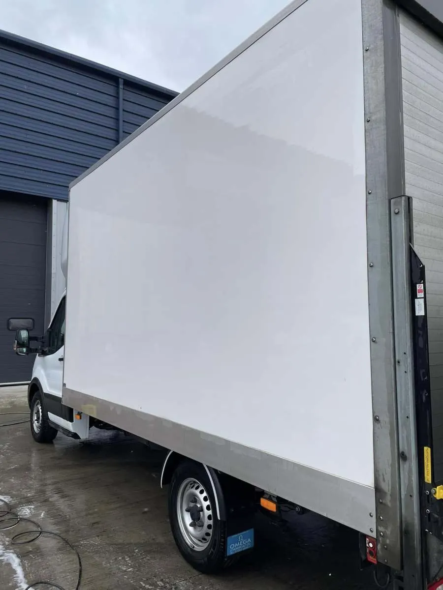 White box van cleaned by Porter's Car Detailing Loughborough